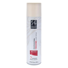 Etiqueta de vitaminas en Salon Grafix Hairspray muestra nutrientes para el cabello.