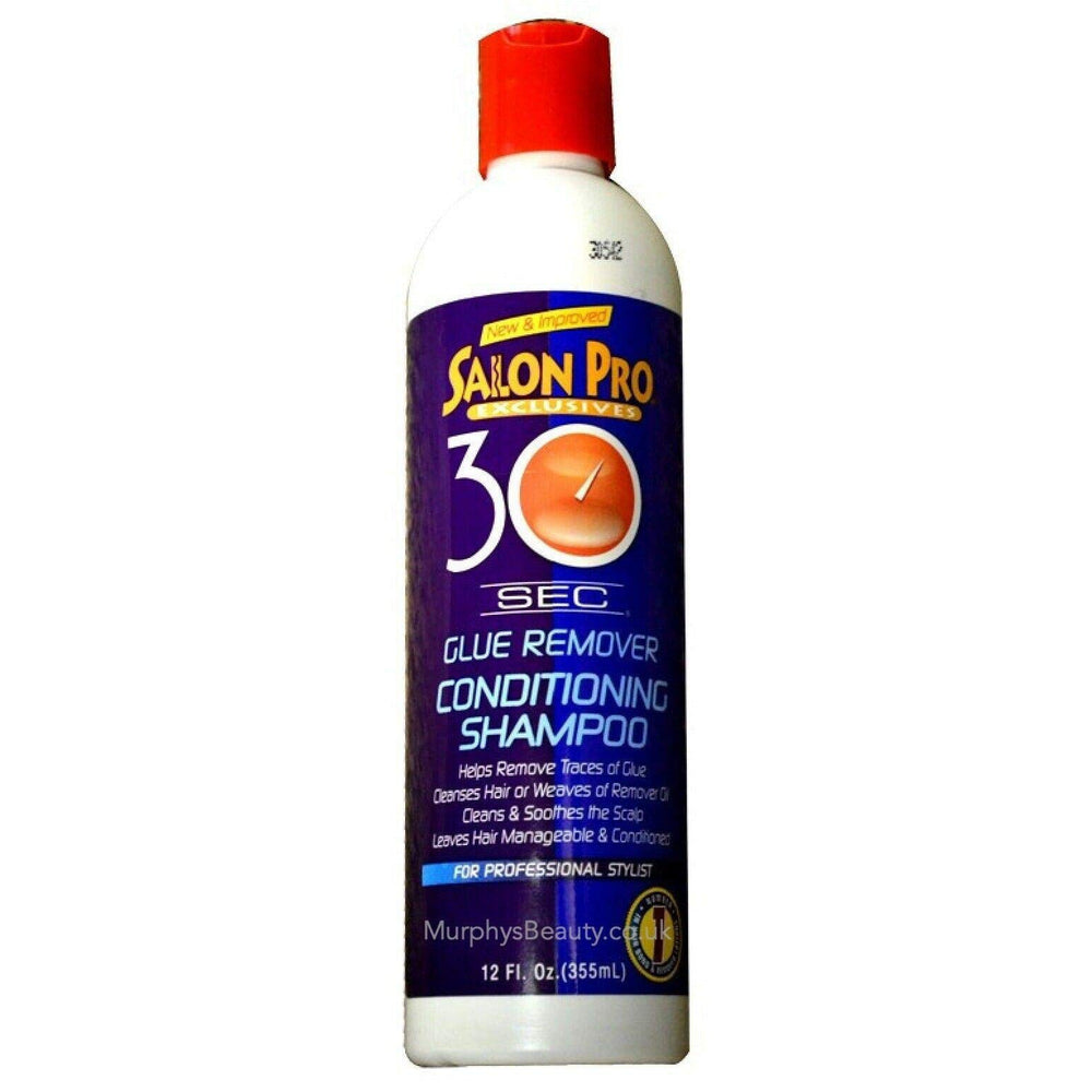 SALON PRO Champú eliminador de 30 segundos, botella blanca, uso rápido en salón.