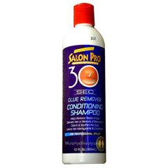 SALON PRO Champú eliminador de 30 segundos, botella blanca, uso rápido en salón.