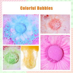 Bombas de baño Santrela con colores vibrantes, ideales para estimular la imaginación sin manchas.