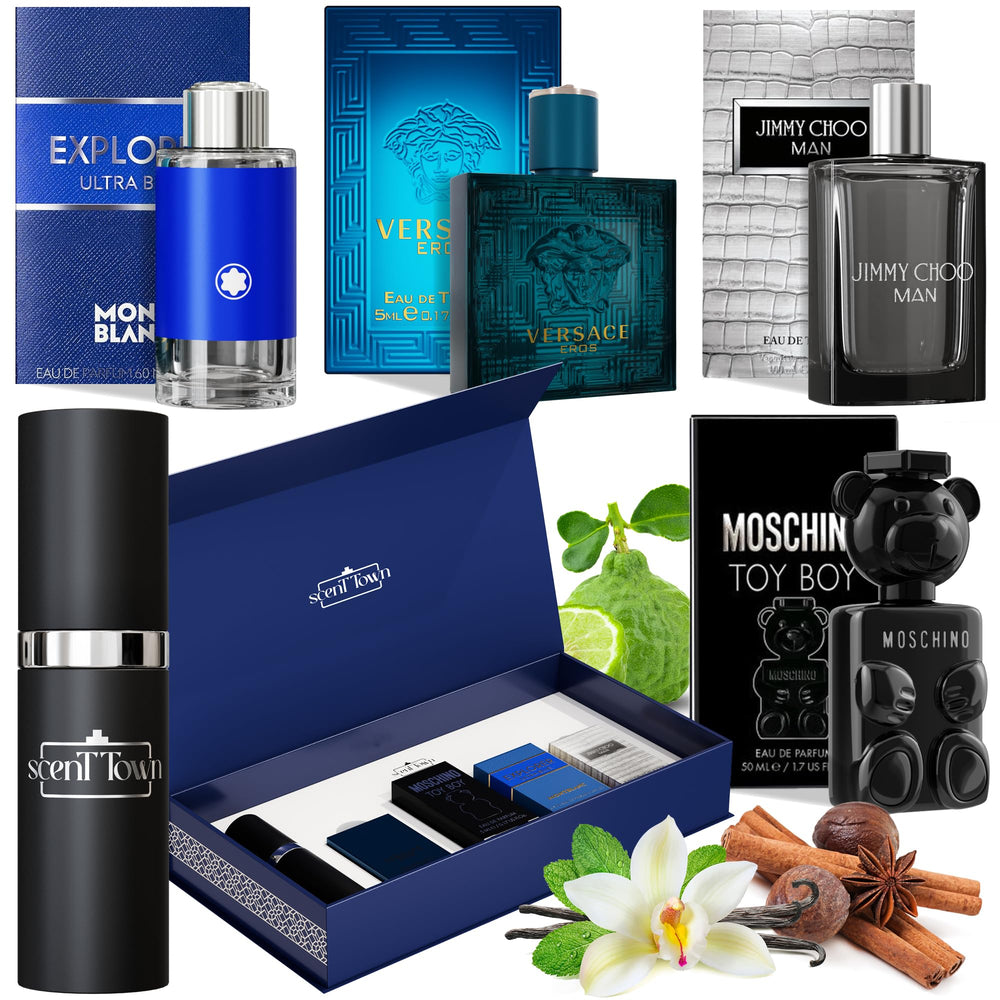 Scent Town Versace Eros, muestra mini para probar frescura cítrica nocturna