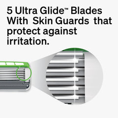 Gel acolchado con Aloe y Pro-Vitamina B5 para hidratar la piel.