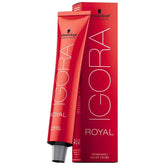 Schwarzkopf Igora Royal Color Creme 7-57, tubo, tono medio rubio dorado cobre con cobertura duradera.