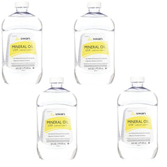 Scrubbles Swan aceite mineral, botella de 16 onzas, uso diario para piel suave.