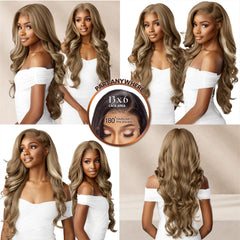 Sensationnel Bare Lace 13x6 frontal lace ondulado para volumen suave.