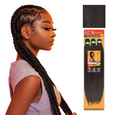 Sensationnel X-pression para trenzas, 58 pulgadas, ideal para trenzas tipo caja duraderas.