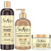 Champú fortalecedor SheaMoisture revitaliza cabello dañado con aceite de ricino jamaicano