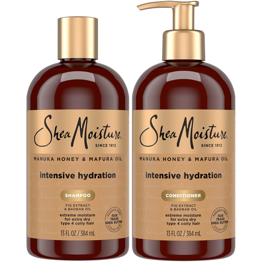 SheaMoisture champu miel-manuka mafura: limpieza suave y nutrición.