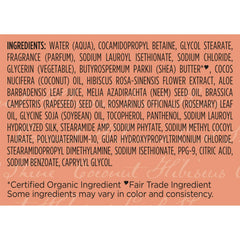 SheaMoisture Coco Hibisco Champú, brillo natural: aporta un aspecto saludable.
