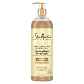Botella SheaMoisture Condicionador fortalece y restaura el cabello