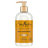 Acondicionador SheaMoisture karité en botella, hidrata rizos secos