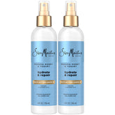 Rociador SheaMoisture para hidratación rápida del cabello.