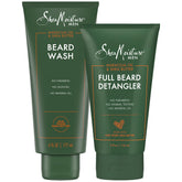 Conjunto SheaMoisture para barba: lavado y desenredado en una práctica caja de regalo.