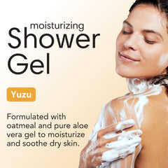 ShiKai Gel de Ducha Yuzu, textura cremosa, ofrece hidratación duradera para la piel.