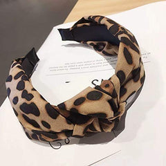 Diadema leopard cruzado ShiQiao Spl para looks rápidos