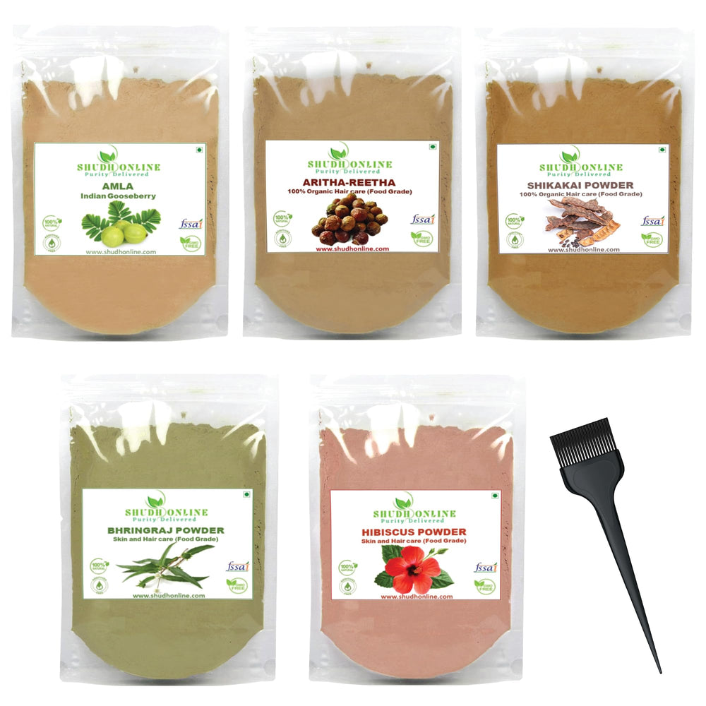 Polvo de Bhringraj de Shudh Online para fortalecer el cabello.