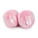 Shuiniba puff corporal grande rosa, suave para aplicar polvo con delicadeza.