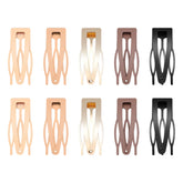 Sightor pinzas dobles para cabello negro, sujeción estable para peinados diarios.