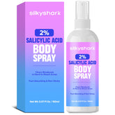 SilkyShark Spray ácido salicílico en un bote para acné corporal