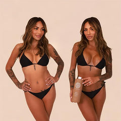 SJOLIE Spray Tan No. 14, textura hidratante con aloe vera para piel suave.
