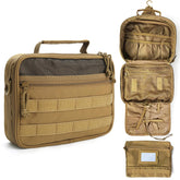 SMONT bolsa de higiene táctica para hombre, frontal, acceso rápido a artículos.