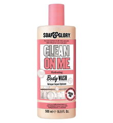 Soap & Glory Gel de Ducha Clean On Me 500 ml frente de la botella, uso diario