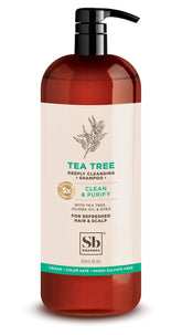 Soapbox Champú árbol del té en frasco: aroma fresco y purificante para el cuero cabelludo.
