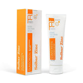 Solbar protector solar zinc transparente en tubo de 118 ml para uso diario sin residuo blanco.
