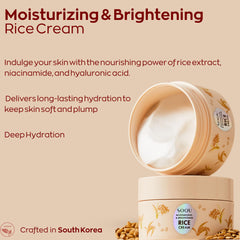 Soqu Crema de Arroz: textura sedosa lista para uso diario.