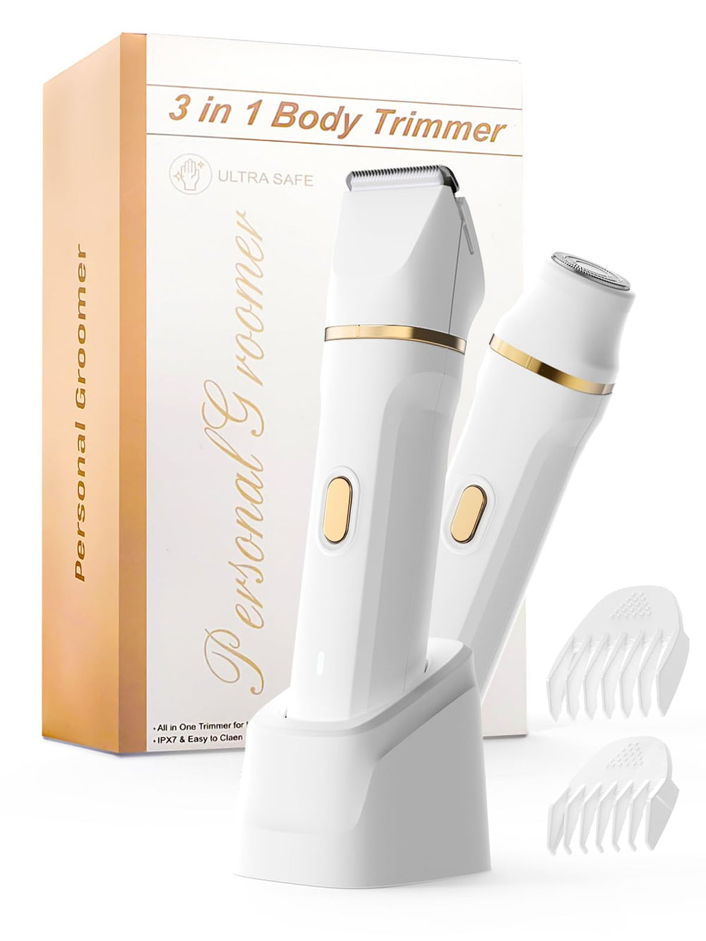 Srbydt Bikini Trimmer con cabezal cerámico para un afeitado suave y cómodo
