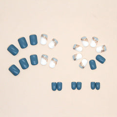 SRIMNUYY acabado brillante azul marino con glitter dorado