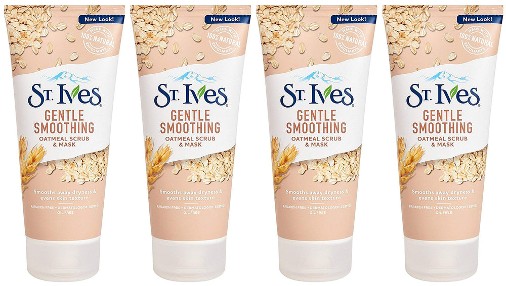 St. Ives exfoliante-mascarilla suave de avena para piel suave y nutrida.