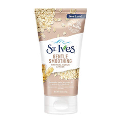 St. Ives exfoliante nutritivo para rostro con avena, deja piel suave y fresca.