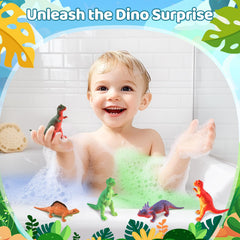STARYAR bomba de baño dino XXXL, colores brillantes y espuma suave para niños.