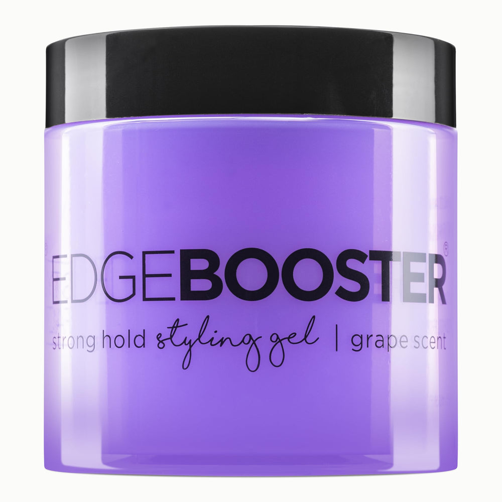 Style Factor EDGE BOOSTER en empaque, gel sin alcohol para fijación suave.