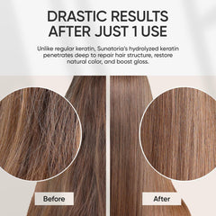 Textura cremosa de SUNATORIA lista para distribuir en el cabello