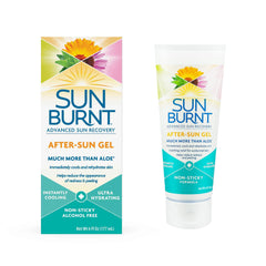 Sunburnt EMCW9 gel de aloe, botella de 6 oz hidrata profundamente la piel