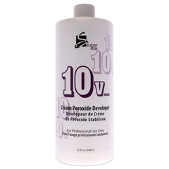 Super Star 10v crema peroxido para coloracion, envase de 32 onzas, uso para tintes