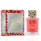 Surrati Royal Musk Pomegranate Raspberry bottle showcases elegant 100 ml design for lasting allure