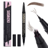 SUSIKEKI bolígrafo cejas dos en uno con brocha angular para trazos naturales