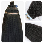 Extensiones SUYYA con cinta color 1B para volumen natural.