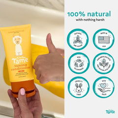 T is for Tame hidratación con jojoba y girasol, aporta brillo natural.