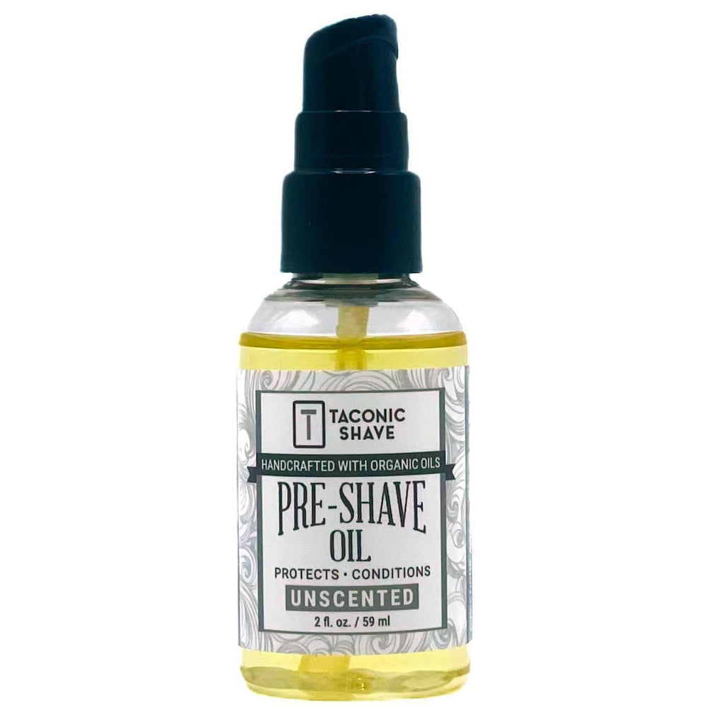 Taconic Shave frasco de aceite pre-afeitado sin aroma, 2 onzas para uso prolongado