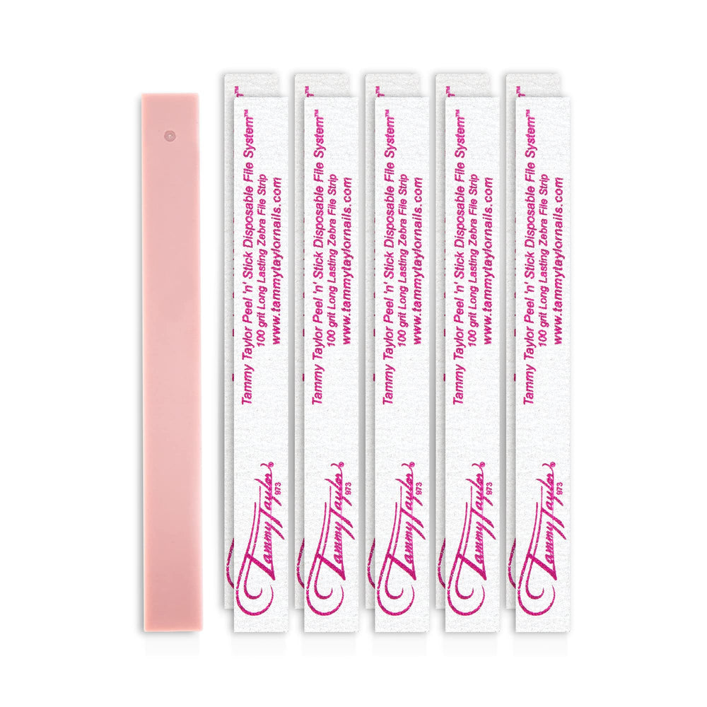 Lima Tammy Taylor 100 grano para acrílicas, pulido preciso para uñas acrílicas.
