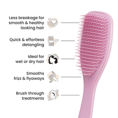 Tangle Teezer Ultimate Detangler: reduce el quiebre con diseño suave para más cuidado.