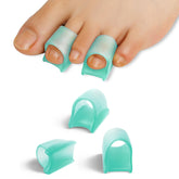 TASZOOS Corrector de dedo martillo en gel verde, uso diario cómodo.