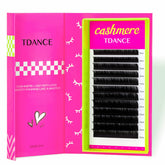 TDANCE Cashmere soft fibers lash extensions for feather-light comfort