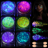 Teenitor gel brillos nocturnos para piel bajo luz negra