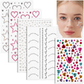 Gemas faciales autoadhesivas Teenitor para maquillaje con brillo duradero