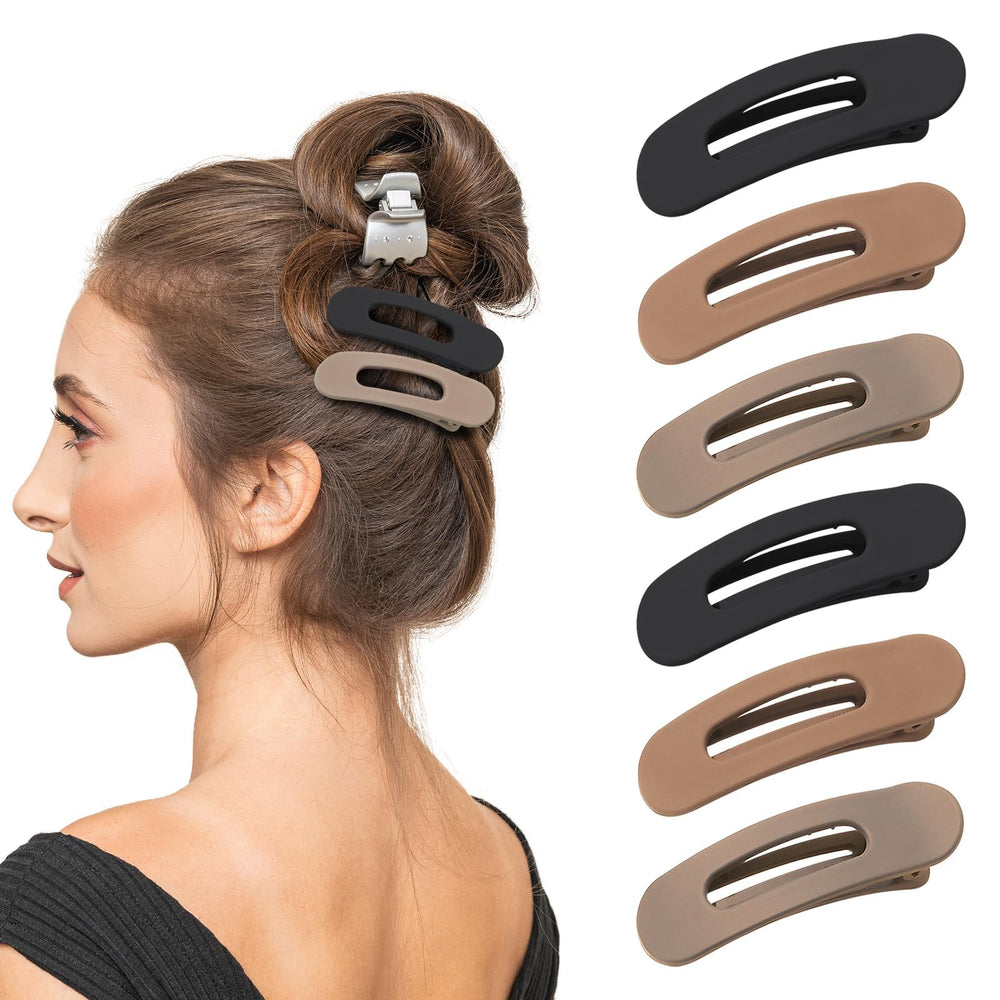 Teenmang clips cabello plano para mujer, sujecion segura sin dañar el cabello.